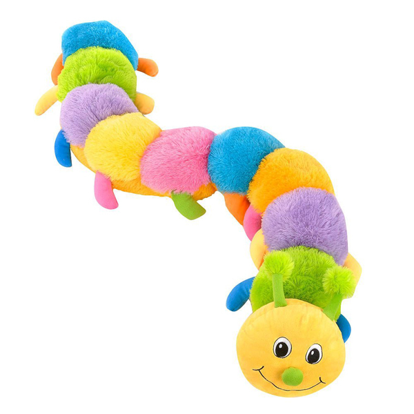Peluche Gusano Marcus – Muñeco De Felpa Suave De 20x10x28 Cm – Juguete Portátil Y Ligero (120 G) Para Regalar En Cumpleaños, Navidad O San Valentín