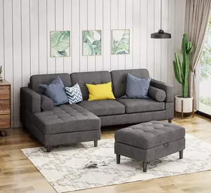 Franse Stijl Klassieke Traditionele Getuft Fluwelen Meubels Sofa