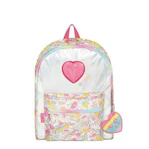 Детский Школьный рюкзак для девочек с голографическим принтом, рюкзак для студентов с индивидуальным принтом «русалка»