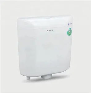 शीर्ष एकल बटन शौचालय उजागर प्लास्टिक बैठने फ्लश टैंक