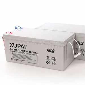 XUPAIディープサイクルVRLAバッテリーソーラーバッテリーゲルバッテリー12V100AH