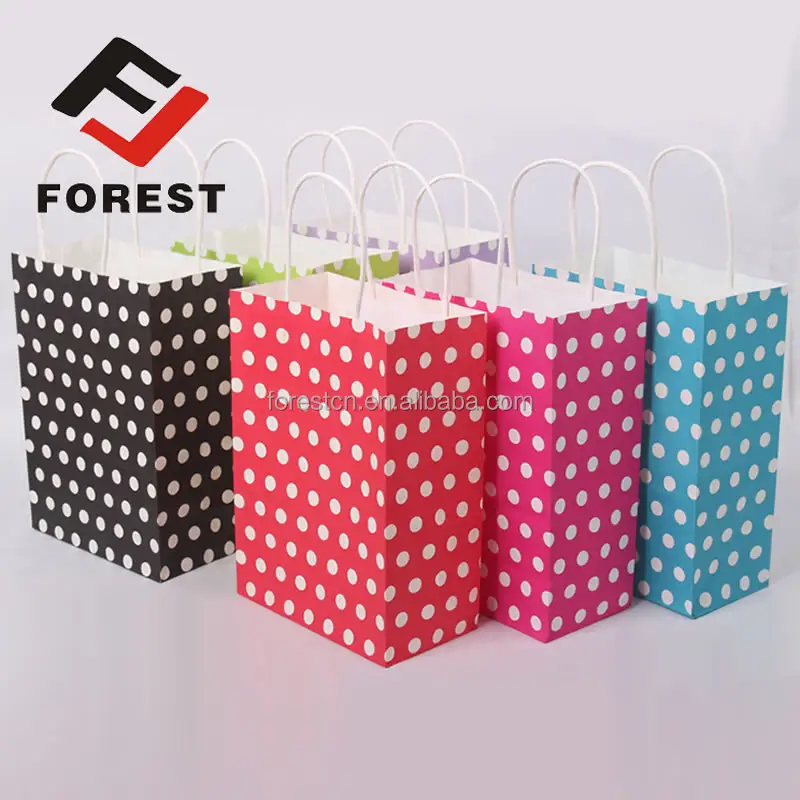 Stock Goods Colorful Standard Bags.decorative Gift Bags With Handles.craft Paper Bags