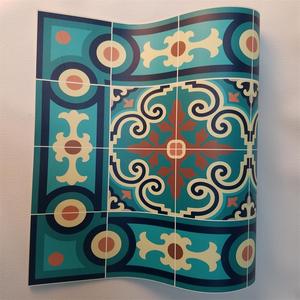 Tapis de sol en vinyle avec imprimé UV, noir et blanc, 1 pièce, pour cuisine et salon - Product Image 3