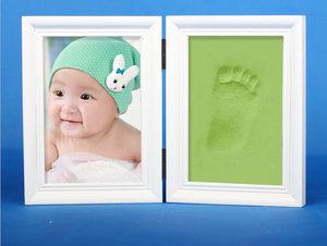 Commercio all'ingrosso 1 anno di età del bambino regali foto/immagine kit telaio con handprint e footprint argilla - Product Image 4