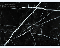 Marbre noir en gros avec des veines blanches Bon prix Carrelage en marbre chinois Nero Marquina