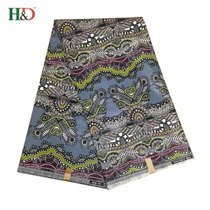 H & D Chaude Africain Réel Fleur Coton Imprime De Véritables Blocs de Tissu Avec la Meilleure Qualité