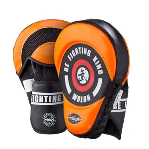 Beste Koop Gebogen Vorm Gemaakt Mma Thai Muay Taekwondo Boksen Sparring Focus Hand Shield Pads Doel Mitts