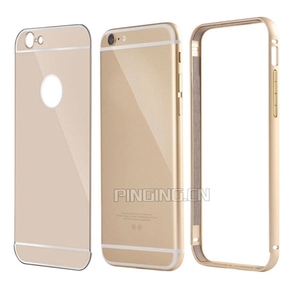 Ultra - mince Slim métal aluminium Bumper + PC retour housse pour <span class=keywords><strong>i</strong></span> Phone 6 et 6 Plus - Product Image 1