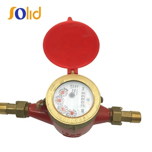 OEM 15-50mm Messing Multi-Jet Wet-Dial Mechanischer Wohn wasserzähler für Warmwasser - Product Image 3