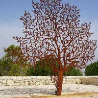 Современная популярная скульптура из кортеновой стали для украшения сада