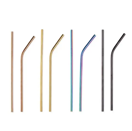 Stainless steel straws different size