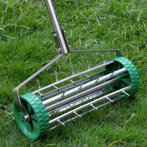 Aérateur de pelouse à roulettes, outil à picots, <span class=keywords><strong>scarificateur</strong></span> de jardin à roulettes - Product Image 6