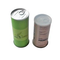 Boîte en carton pour chips de pommes de terre, couvercle plastique à ouverture facile, de qualité alimentaire, sur mesure, emballage tube en papier, film aluminium