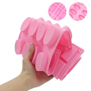 رغيف صابون سيليكون عالي الجودة 20 تجويف مستطيل و 16 تجويف بيضاوي (2 بوصة × 1 بوصة) - Product Image 3