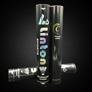 Volano da Badminton classico argento con confezione esterna personalizzata in piuma d'oca Oem di buona qualità - Product Image 4