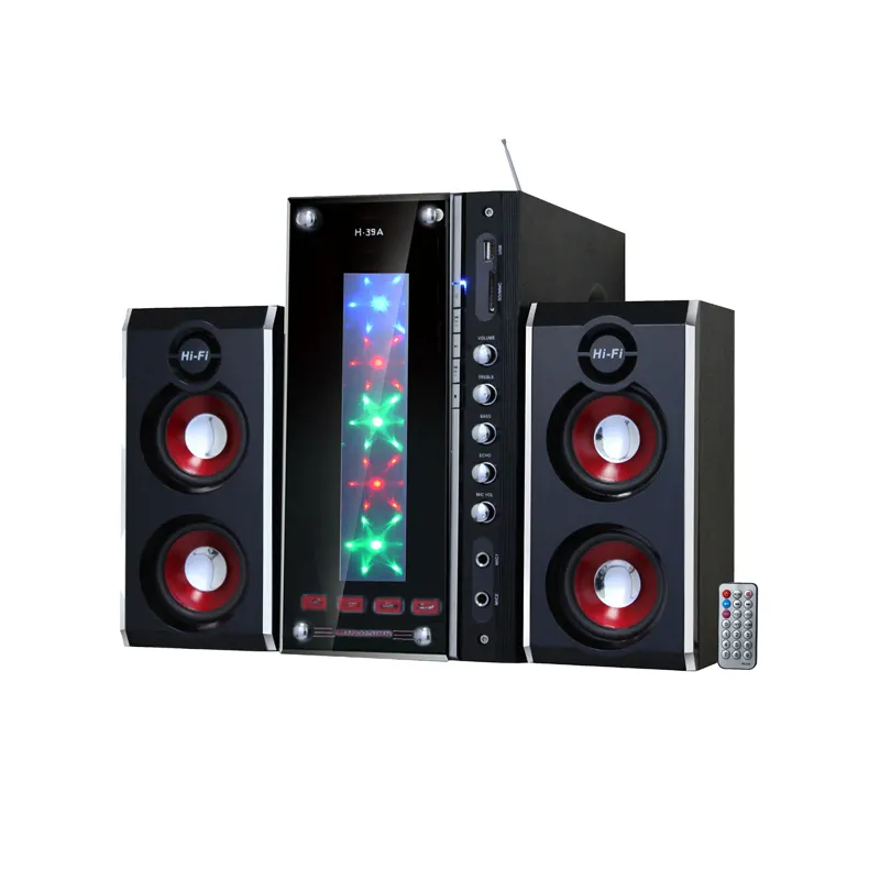 2.1 Home Theatre System Speaker Surround Sound Subwoofer Active Home Theater Speaker System with Wireless Function