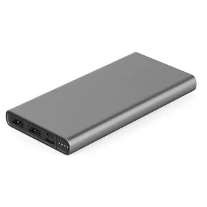 ISO9001 Certified type c input and output ports 10000 mah power bank with high end aluminum alloy shell