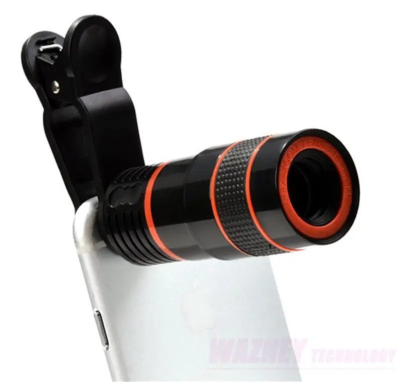 8X Optical 8 Times Zoom Cell Phone Telescope Camera LENS With Clip For iPhone Samgsung huawei