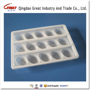 Plastic blister pp food tray with divided cavity for cookie packaging
