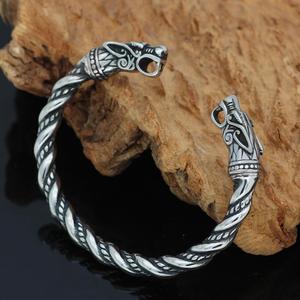 In Acciaio Inox Vichingo Testa di Drago Del Braccialetto Del Braccialetto Dei Monili Per Gli Uomini - Product Image 2