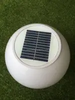 Пластиковая круглая шаровая лампа с крышкой из поликарбоната/ПММА на солнечной энергии