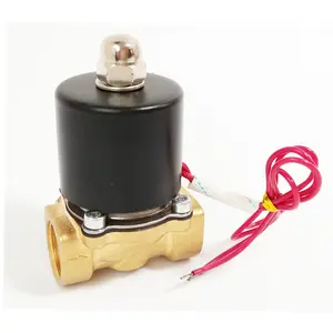 2W160-15 1/2 pulgadas solenoide de la válvula de control de agua de control de aire de 12 voltios de la válvula de solenoide