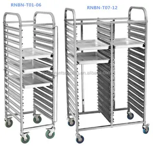 Luxe Roestvrijstalen Food Trolley Kar Serveren Dinning Hot Restaurant Keuken Cake Tray Servicekar Trolley Met Pan