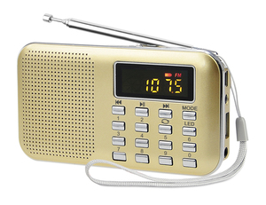 Lcj L-218 Mini USB SD MP3 Âm Thanh Máy Nghe Nhạc Với Kỹ Thuật Số FM Radio Receiver Màn Hình Và Đèn Pin - Product Image 2