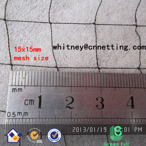 110d/2laags 2.1X12M 3 Zakken Zwart Nylon Mesh Anti Vogel Mistnet Bescherming Landbouwboomgaard - Product Image 3