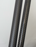 Tubo de Fibra de Carbono de Alta Resistencia Personalizable, Negro Mate 3K, Disponible en Tamaños Personalizados, Diseño a Medida
