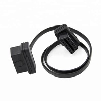 Kabel Ekstensi OBDII Obd2 16Pin Flat Ribbon Cable Obd Gps Extension Y Cable untuk Pelacak Gps
