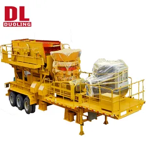 Yüksek kaliteli rulmanlar ile dayanıklı mobil taş çeneli kırıcı ve cevher koni kırıcı bitki kırma makinesi - Product Image 1