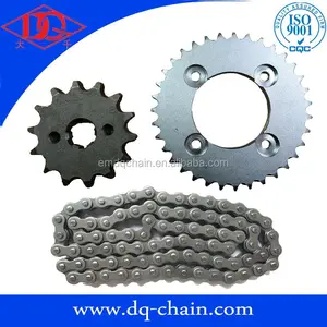 Popular in Brazil market motorcycle part chain & sprocket kits POP100