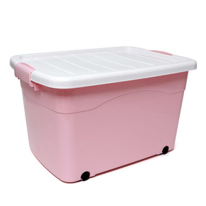heavy-duty corrugated shoe containers plastic storage box with wheels