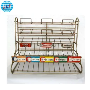 2 Tier Metal Wire Counter Display Rack Ideal für die Anzeige von Süßigkeiten