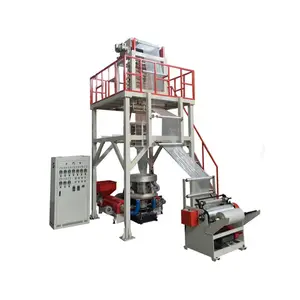 High quality HDPE LDPE plastic garbage bag film blowing extruder machine