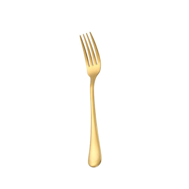 gold dinner fork