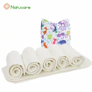 Removedor de pañales de fibra de bambú, lavable, pesado, nocturno - Product Image 1