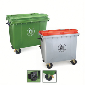 Chất lượng tốt 240 LÍT Nhựa thùng rác Thùng rác có thể với bánh xe giá - Product Image 2