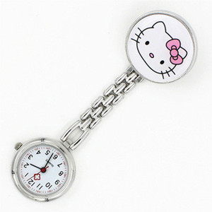 De moda de <span class=keywords><strong>Hola</strong></span> kitty cara de aleación de reloj de enfermera de logotipo personalizado de cuarzo reloj de enfermera <span class=keywords><strong>árabe</strong></span> números reloj de enfermera precio de fábrica - Product Image 4