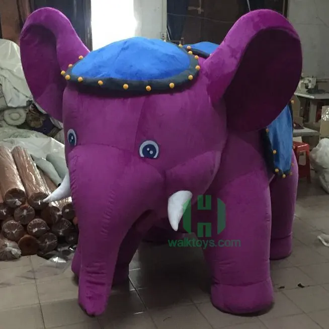 Ciao CE personalizzato a buon mercato grande gigante gonfiabile viola elefante mascotte costume per adulto