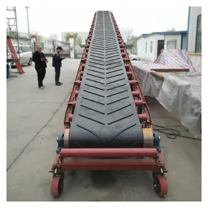 Belt Type Conveyor Used Grain Rubber Belt Conveyor For Sale