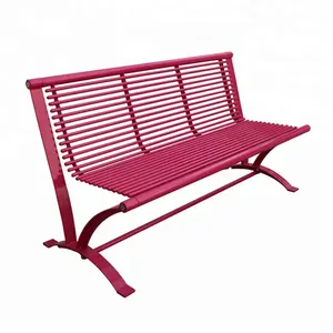 China street furniture manufacturer 6 feet long powder coated steel/metal outdoor/outside/exterior park benches