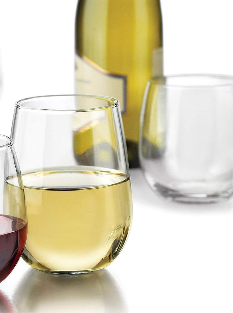 6pcs Pack Wine Glasses Set Packaged in a Gift box 16 Ounce Stemless Wine Glasses