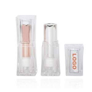 Tube de rouge à lèvres en plastique cosmétique vide transparent étiquetage personnalisé sérigraphie crème Mascara crème solaire emballage visage - Product Image 1