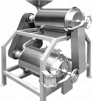 Hete verkoop enkele/tweeërlei/driekanaals fruit pulper machine fruit pulp sap making machine het maken van mango pulp pulper machine prijs