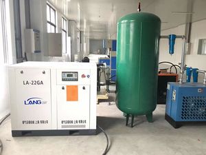 Langair bôi trơn bằng nước 55Kw 8bar Máy nén khí trục vít không dầu, hiệu quả cao và tiết kiệm năng lượng - Product Image 3