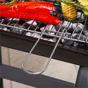 Gril de barbecue à charbon de bois à chariot simple rectangulaire avec dispositif de sécurité à la flamme et construction en acier - Product Image 5