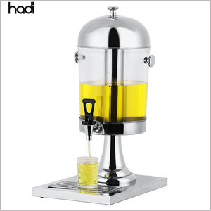 Hadi Catering Supplies Dispensador de refrescos de bebidas comerciales de 8 <span class=keywords><strong>litros</strong></span> Dispensador único de jugo de frutas de buffet de <span class=keywords><strong>3</strong></span> tanques Venta de material plástico - Product Image 6