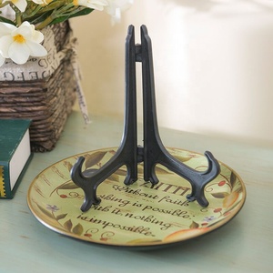 3 Inch Foldable Plastic Clear/Black Plastic Display <strong>Stand</strong> <strong>Easel</strong> for Photo Frame/Phone Case Holder - Product Image 5